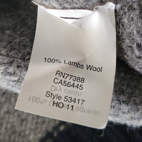 J. Crew Lambs Wool Crew Neck Striped Sweater Navy Gray - Picture 5 of 11